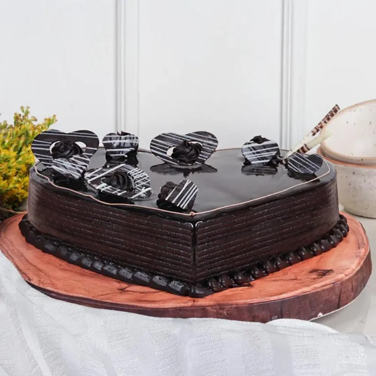 Make the occasion more special, not just with the deliciousness of the cake but with your thoughts as you pick this heartful of chocolate cake and wish your loved ones on their special occasion. Glazed with rich chocolate, it's time to add an extra dose of charm with this delectable treat.