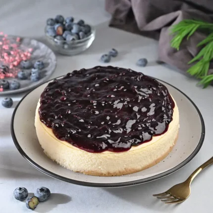 Blueberry Pulplicious Bake Cheesecake