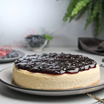 Blueberry Pulplicious Bake Cheesecake